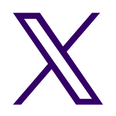 Purple X logo for GOON website